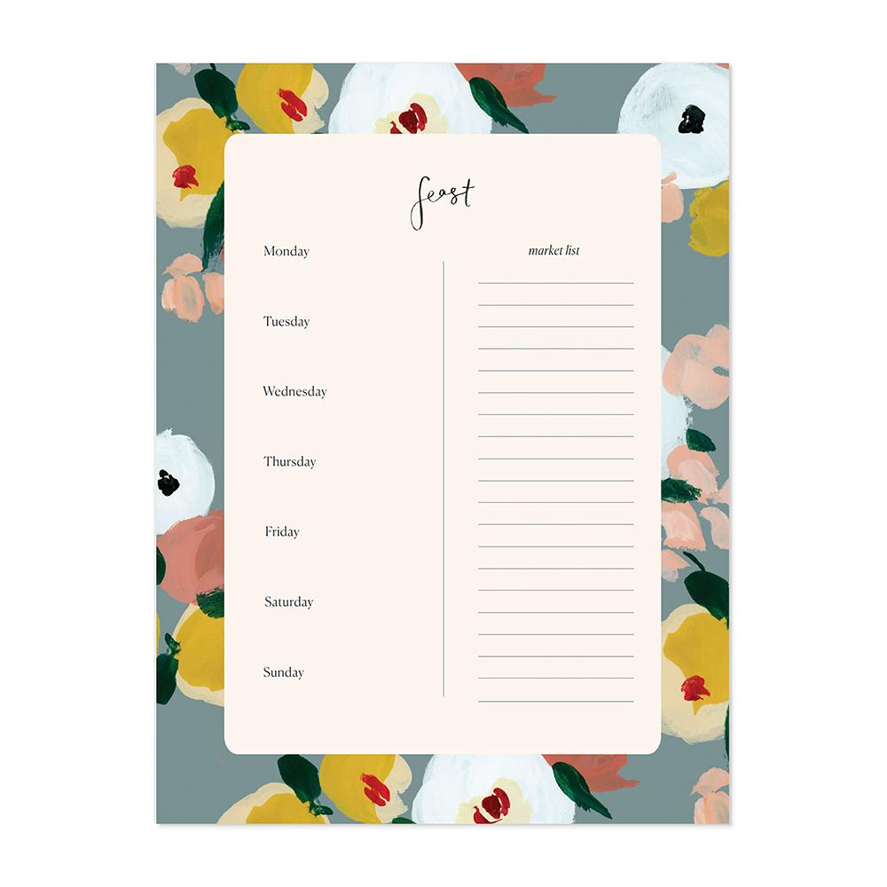 Notepad: Weekly Meal Planner/Grocery List