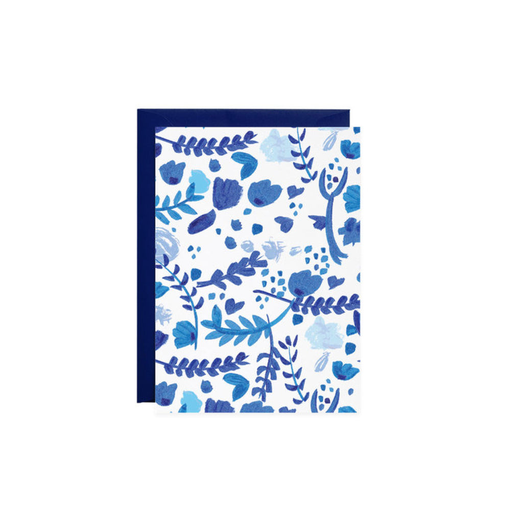 Petite Card - Blue Florals