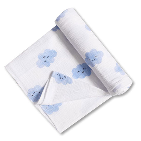 Happy Clouds Swaddle Blanket